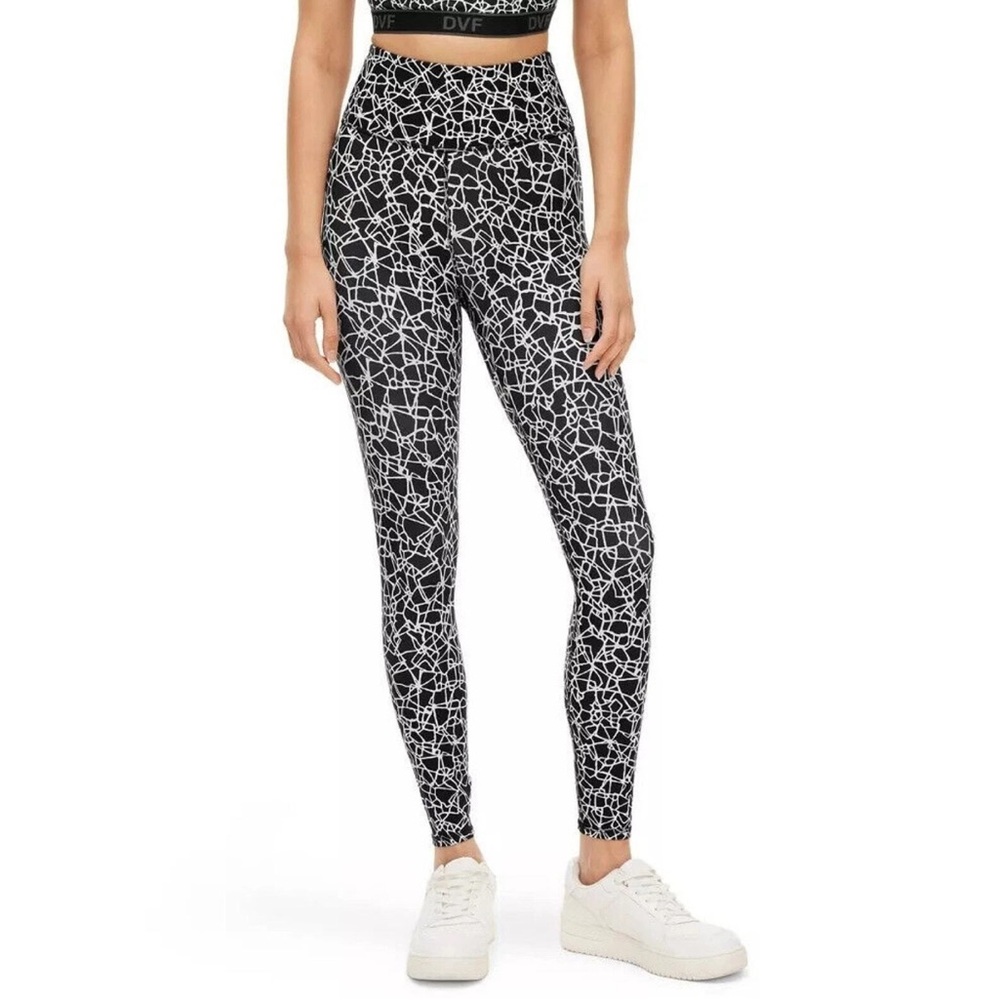 DVF x Target Black and White Patterned Pants
